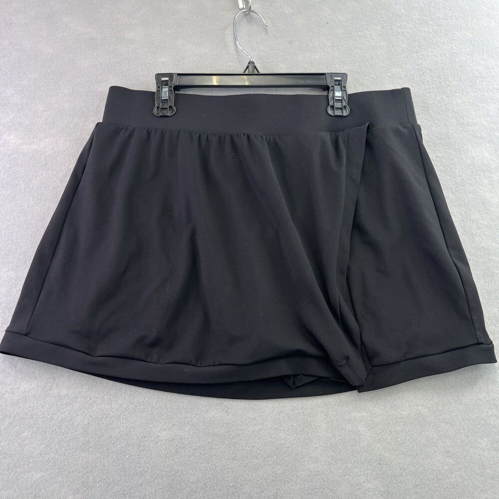 Velocity Nudetech Naomi Skort Sz XL Black Pickleball Golf Tennis